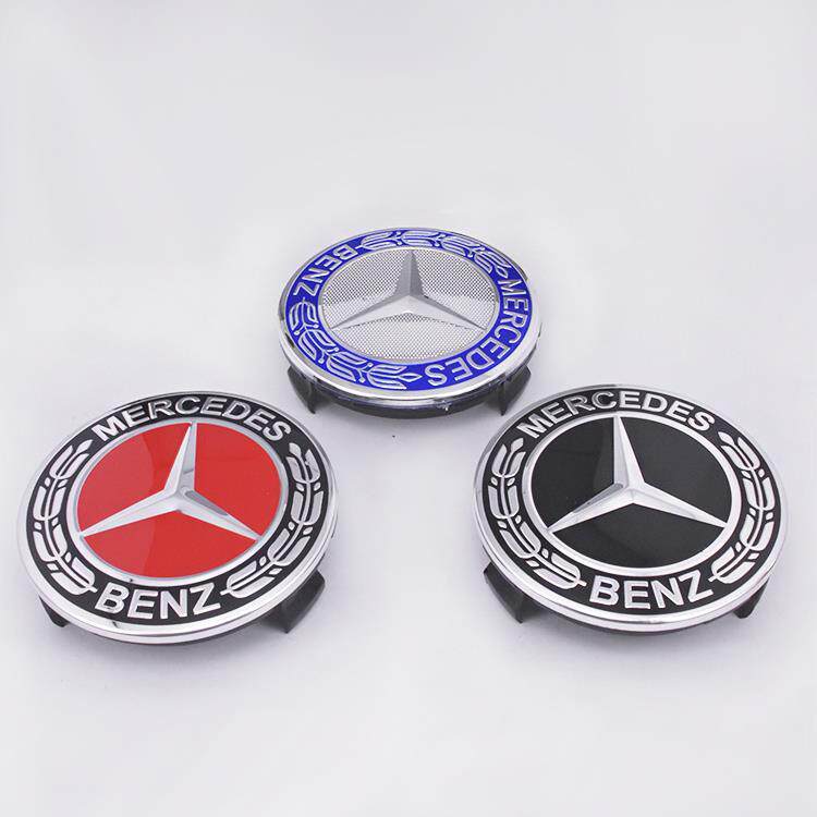 奔驰AMG轮毂盖 C级E级S级GLA级金色新款苹果树巴博斯轱辘盖钢圈标