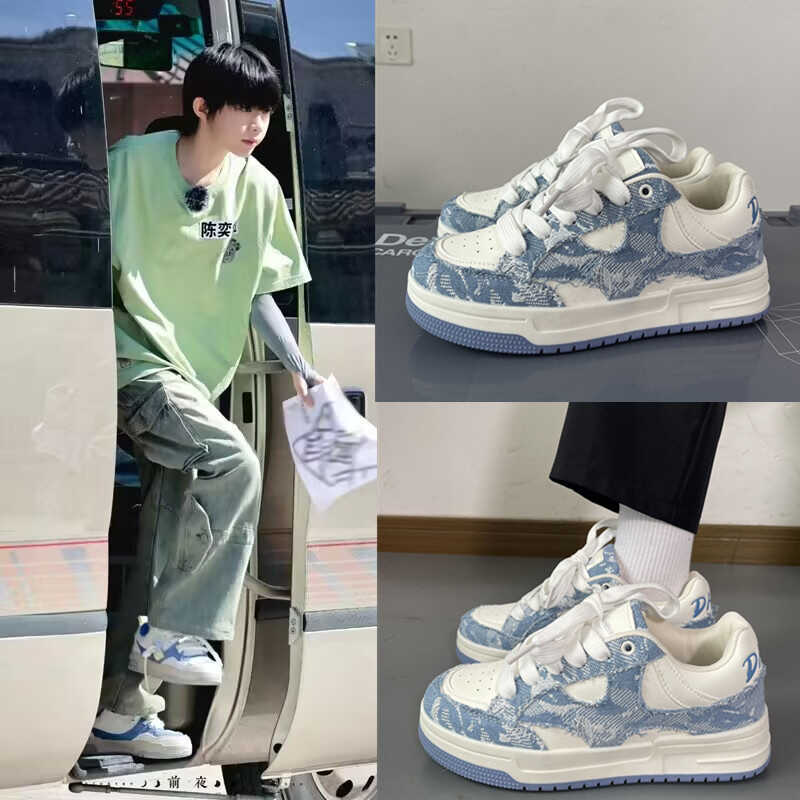 板鞋牛仔帆布男女小众百搭