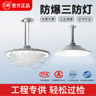 亚明led防爆灯仓库厂房加油站车间工厂防水灯罩隔爆型照明地雷灯
