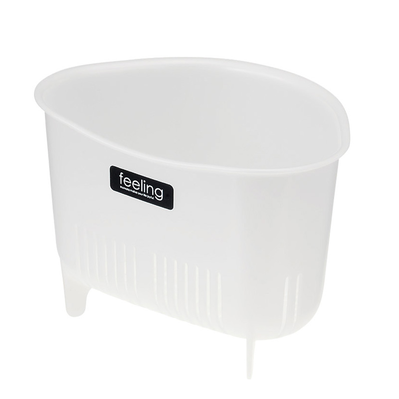 日本进口厨房厨余垃圾架立式沥水篮水槽三角架洗菜垃圾篮菜渣篓桶