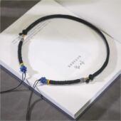 非金属布艺吊坠纯手工编织链绳横穿锁骨绳编绳可调节BG 016