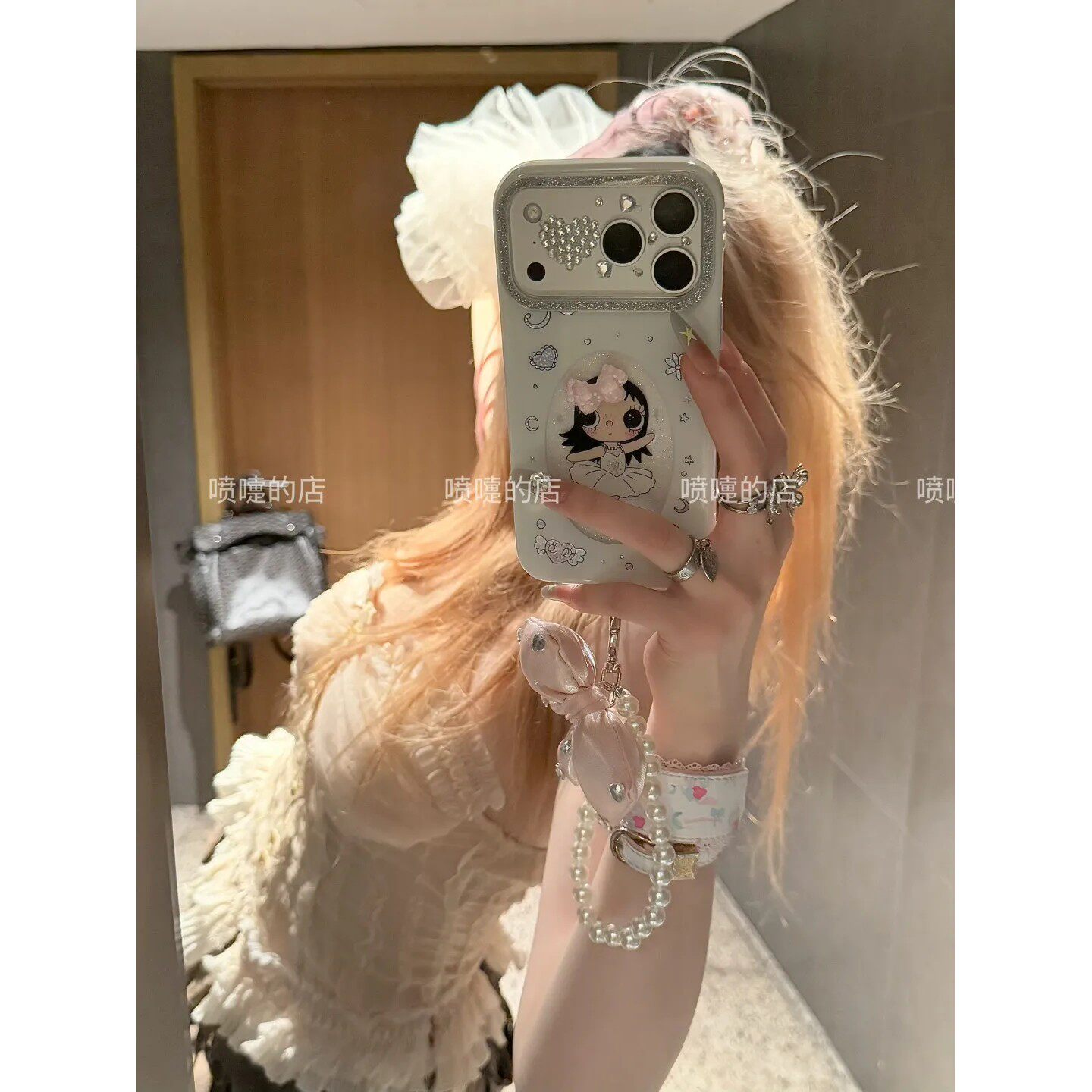纯白公主芭蕾手机壳 简约ins18promax保护苹果18pro女苹果17proMax双层17pro卡通iPhone17苹果16pro