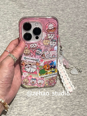 细闪小八和拓麻歌子适用于苹果16promax手机壳iPhone15pro/14适用苹果16promax手机壳全包