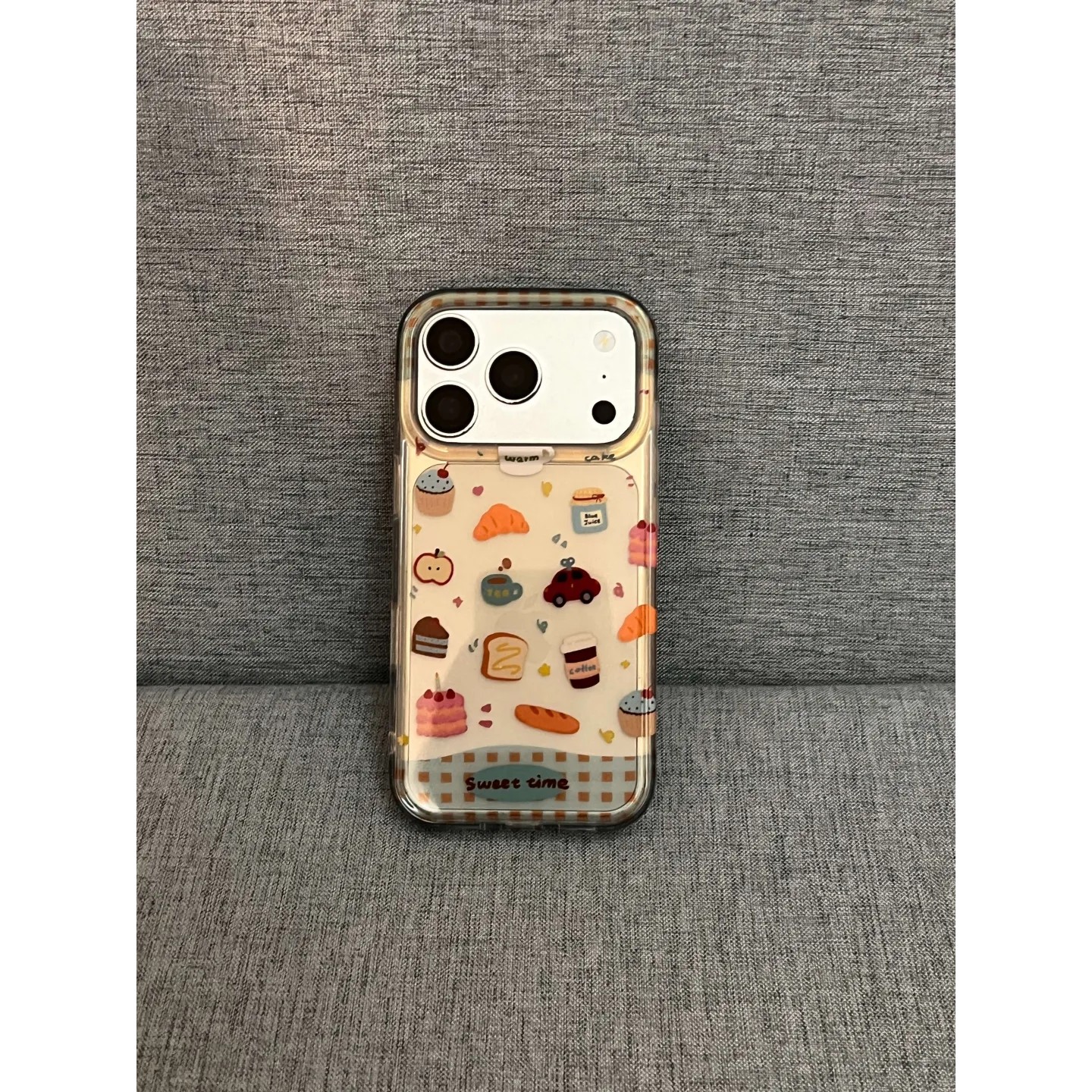 满屏糕点咖啡小车简约ins手机壳17promax保护苹果17pro女iPhone16pro双层iphone16卡通iPhone17苹果15pro