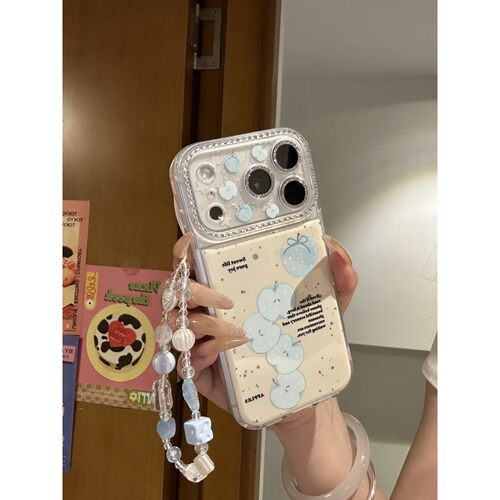 镶钻全包的蓝调苹果和简约ins手机壳17promax保护iphone15女iPhone16pro双层iphone16卡通iPhone17苹果15pro