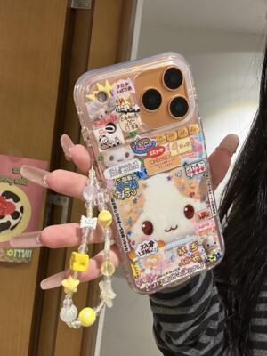 卡通可爱古早棉花糖猫咪适用韩系ins手机壳17promax苹果iphone17pro保护iPhone16pro双层iPhone17苹果15pro