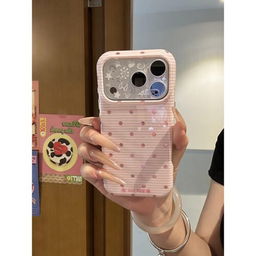 卷卷.素素条纹圆点简约ins手机壳17promax保护iphone15女iPhone16pro双层iphone16卡通iPhone17苹果15pro