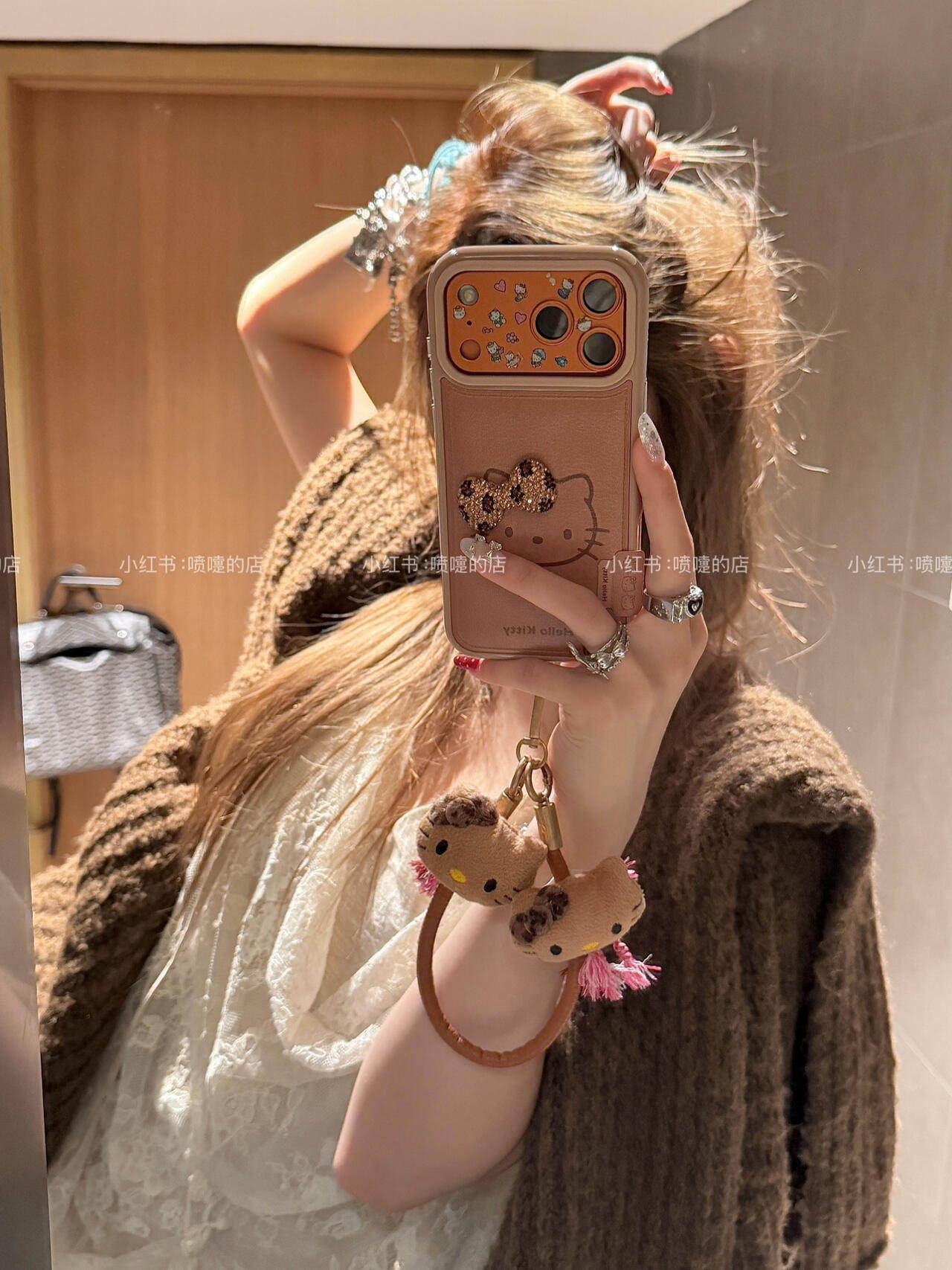 皮纹kt大脸蝴蝶结韩系ins手机壳17promax苹果iphone17pro保护iPhone16pro双层iPhone17苹果15pro,3C数码配件,手机保护套/壳,淘宝优惠券,粉丝福利购,淘宝优惠卷
