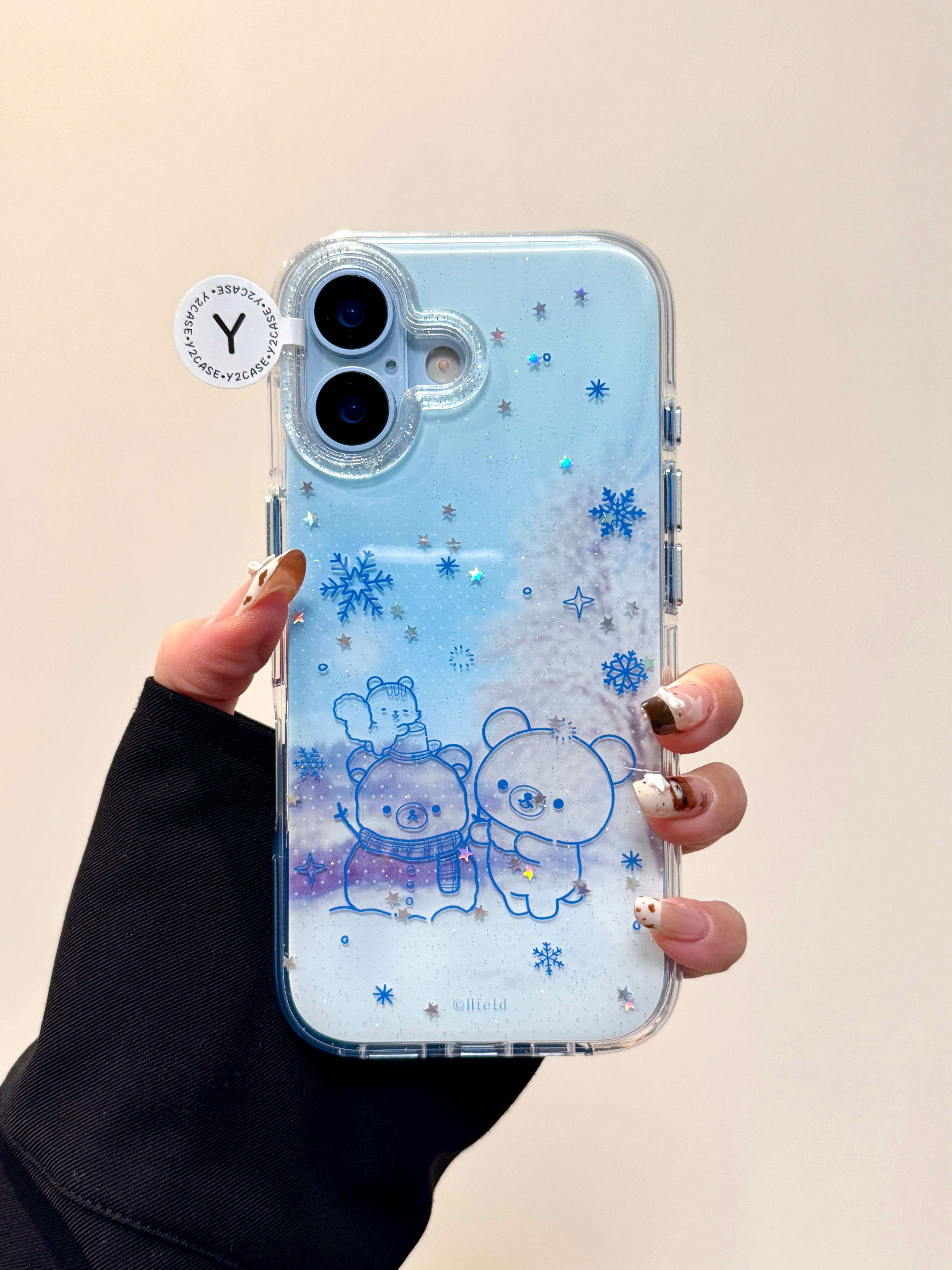 可爱ins冬日轻松熊小松鼠17pro手机壳ins17promax保护iphone15女款16pro双层iphone16卡通iPhone17苹果15pro