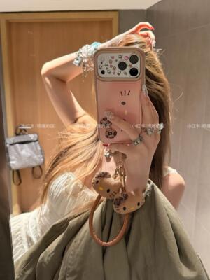 可爱害羞腮红皮纹kt韩系ins手机壳17promax苹果iphone17pro保护iPhone16pro双层iPhone17苹果15pro