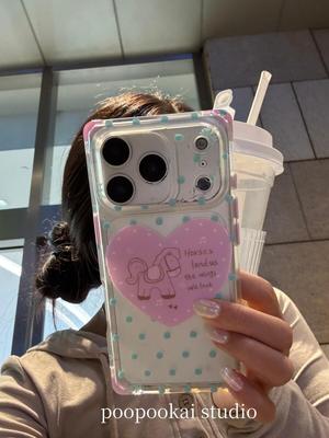 磨砂创意四角防摔可爱适用17pro手机壳ins韩系17promax保护iphone15女款16pro双层16卡通iPhone17苹果15pro