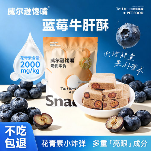 威尔逊馋嘴猫咪零食蓝莓牛肝