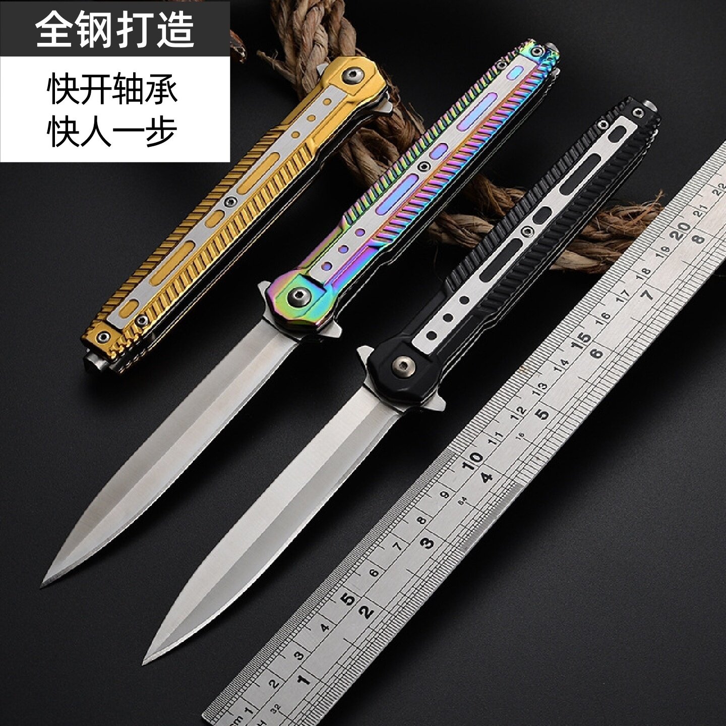 瑞士军士进口手匕开刃折叠刀户外防身小刀家用水果刀便携式生存刀