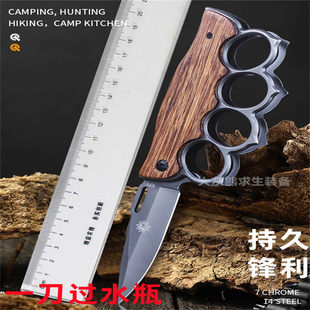 瑞士指虎进口开刃手匕折叠刀户外防身锋利军工式高锰钢小刀生存刀