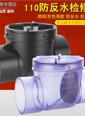 哈蒙德款110下水道止回阀防倒灌