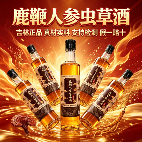 【假一赔十】正宗正品吉林双阳鹿鞭酒人参鹿茸血梅花鹿养生酒滋补