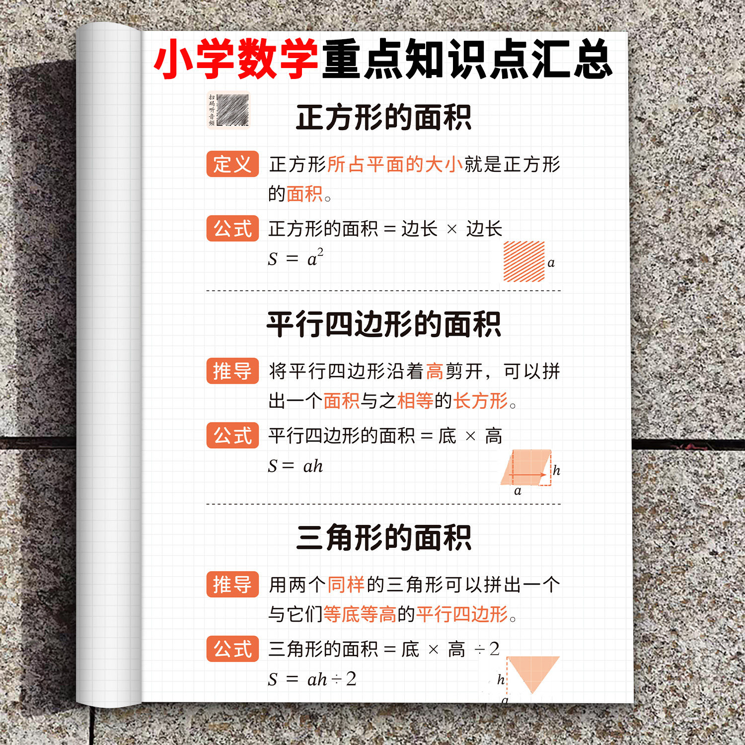 小学数学重点知识汇总公式大全