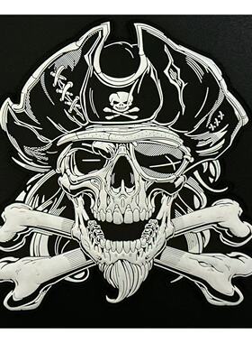 正品现货德国 Patchlab全球限量版JOLLY ROGER海盗旗xl魔术贴贴章