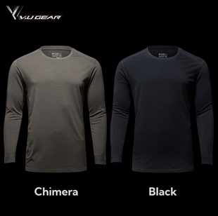 1B抗静电包芯混纺Merino羊毛核心长袖 V.U Level C.A.R.S T恤 Gear