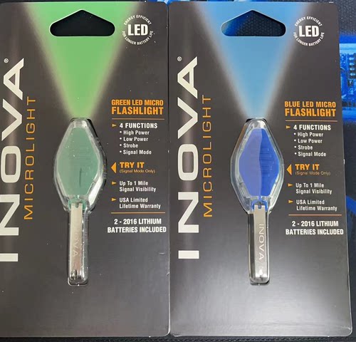 清仓正品INOVA微型LED钥匙扣手电