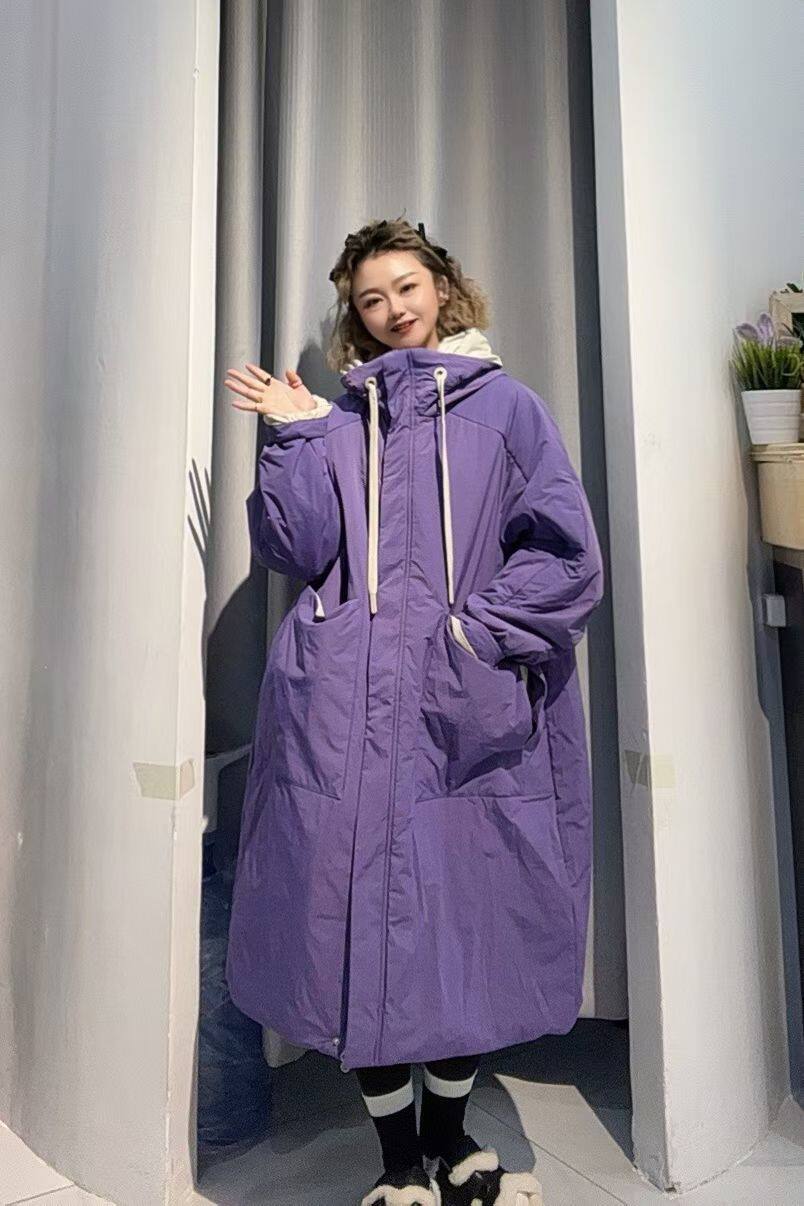 ZBY高品质2025冬季新款宽松百搭加厚中长款羊毛绒棉外套女89189