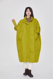 翠色嘉人专柜2025冬季新款时尚百搭宽松加厚针织袖羽绒服女80079