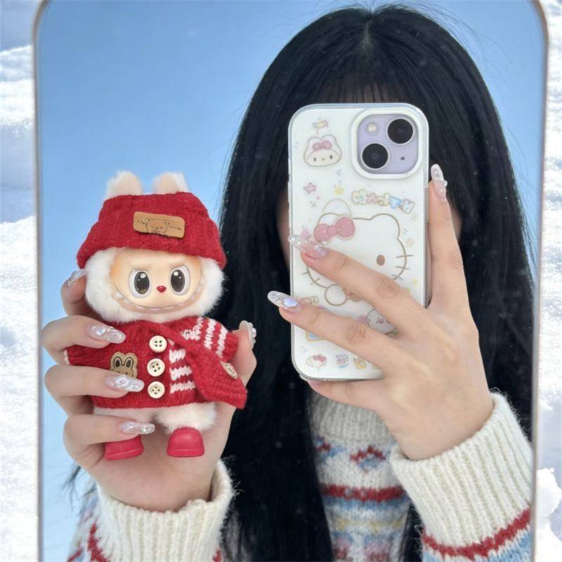 一二三代拉布布毛衣套装娃衣前方高能站姿玩偶搪胶新年红色娃衣,模玩/动漫/周边/娃圈三坑/桌游,潮玩娃衣,淘宝优惠券,粉丝福利购,淘宝优惠卷