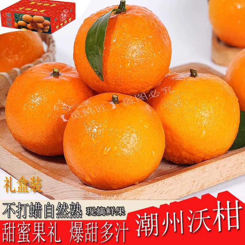 广东潮州沃柑新鲜橘子水果5斤当季沙糖蜜橘柑橘砂糖柑橘整箱包邮