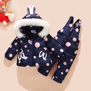 厂家直销2018新款婴儿幼童羽绒服套装加厚宝宝羽绒服内胆套装代发