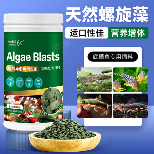 螺旋藻增艳薄片底栖小型鱼饲料