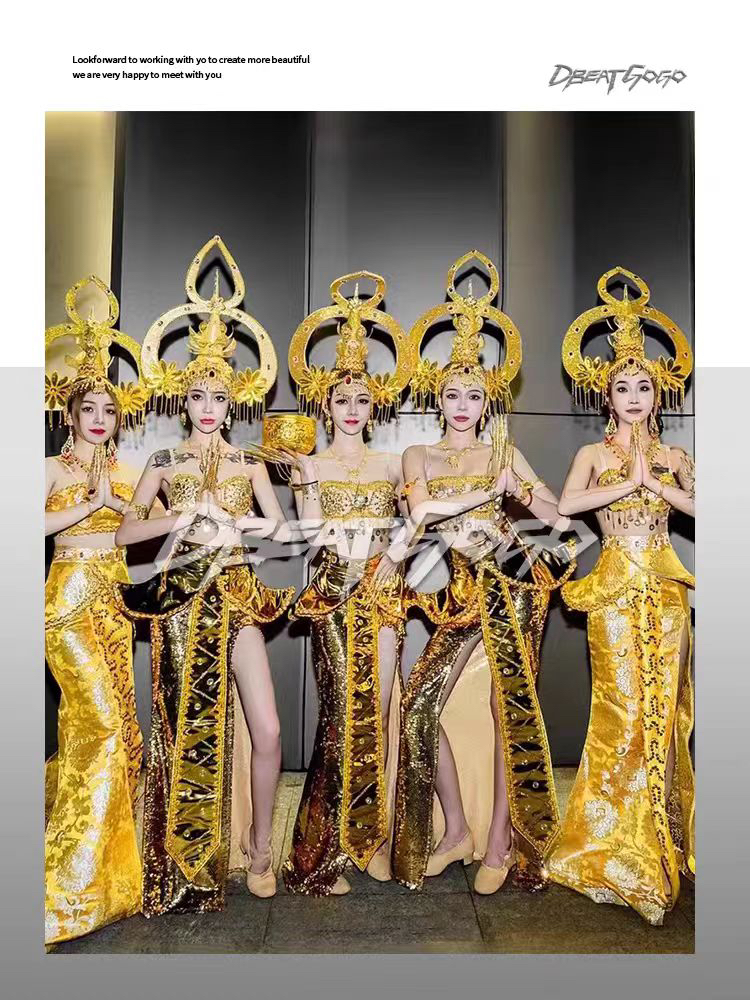 金多家傣族gog演出服女傣迪派对巡演东南亚民族风互动敬酒ds服装