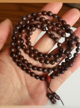 摇钱树木栾树子手串108颗佛珠念珠手持男女款情侣多圈手链礼物DIY