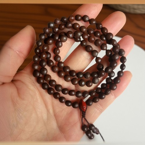 摇钱树木栾树子手串108颗佛珠念珠手持男女款情侣多圈手链礼物DIY