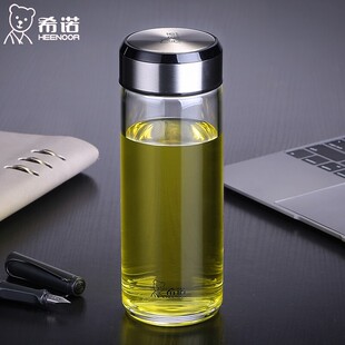 希诺正品单层加厚玻璃杯男士水晶泡茶杯子XN6052 6053 6016 6017