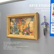 【悟空】塞尔达冰箱贴台摆四英杰合影林克ns游戏周边复古小画框