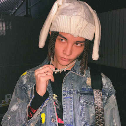 玩物制造 高版本国潮牌EVAE+珍珠骷髅项链潮孩子王同款嘻哈男女潮