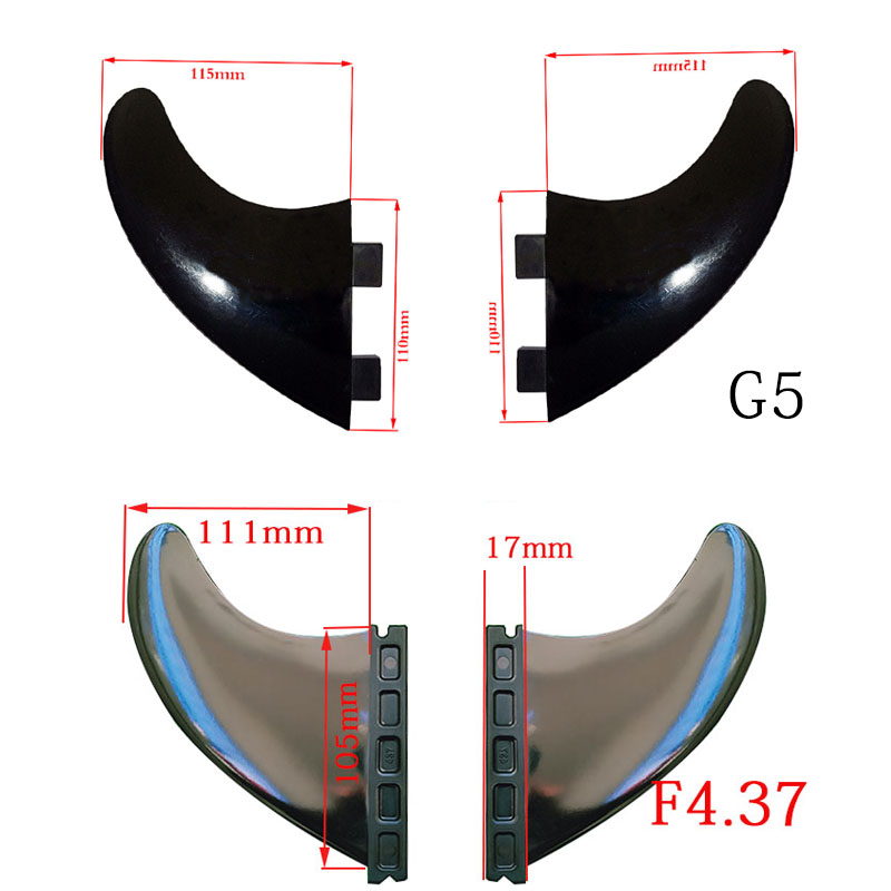 冲浪板尾鳍surf fin充气板侧鳍鱼鳍尾舵二个一套边鳍尼龙加纤料