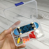 彩色迷你指尖双翘手指滑板车套装 拆卸工具青少年儿童四轮玩具礼盒