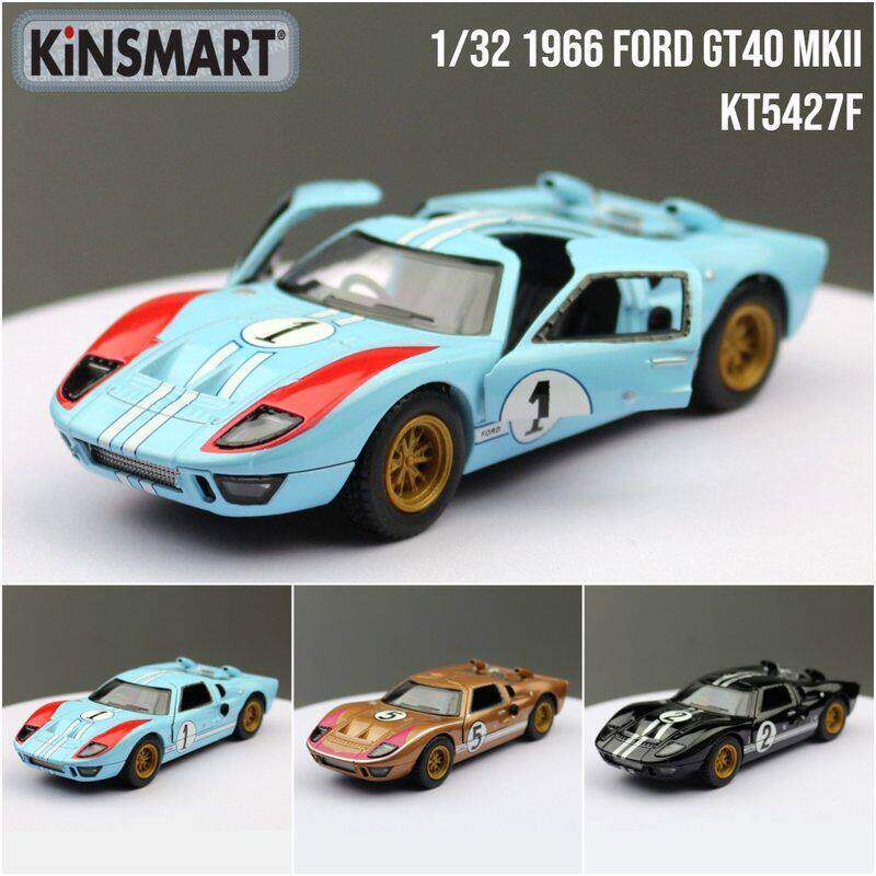 KiNSMART智冠合金车模型1/32福特GT40赛车跑车玩具回力两开门散装