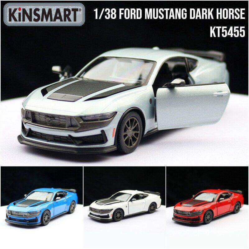 KiNSMART智冠合金车模型1/38福特野马黑马跑车玩具回力两开门散装