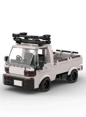 本田ACTY卡车小货车汽车模型国产moc积木小颗粒益智拼装玩具12岁