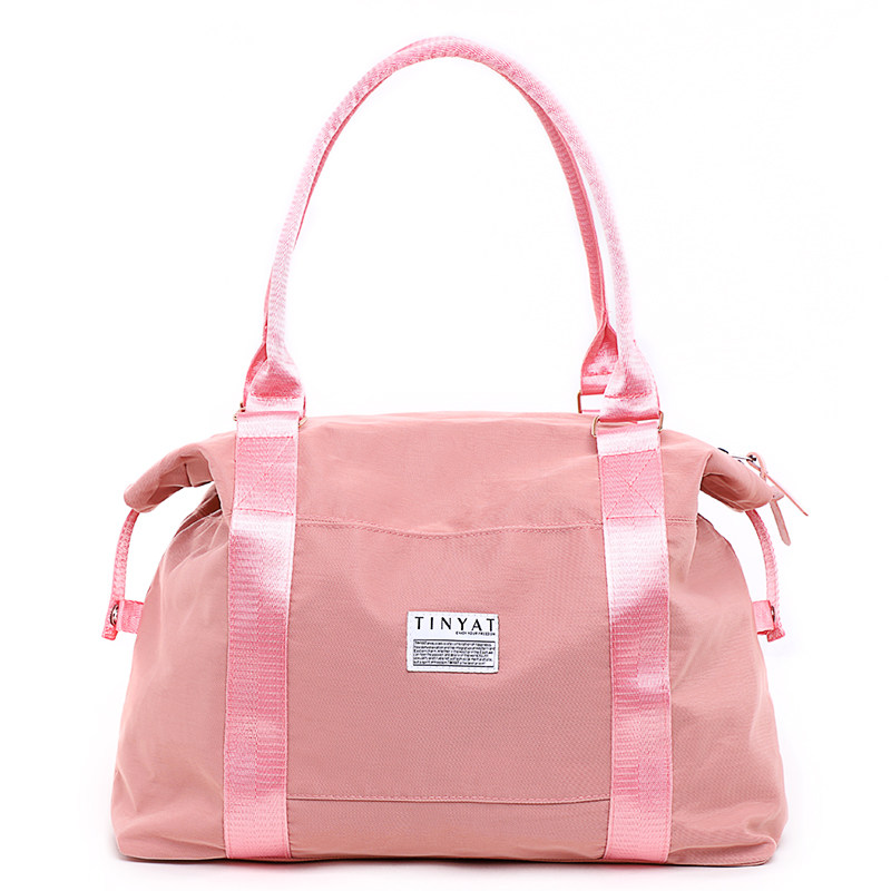 旅行包大容量女手提行李包可套拉杆箱短途出差旅游网红帆布旅行袋