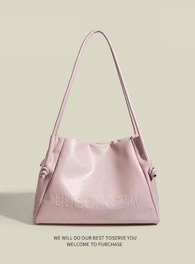 YASONG高级感通勤托特包女式2025夏新款小众通勤百搭单肩手提包包