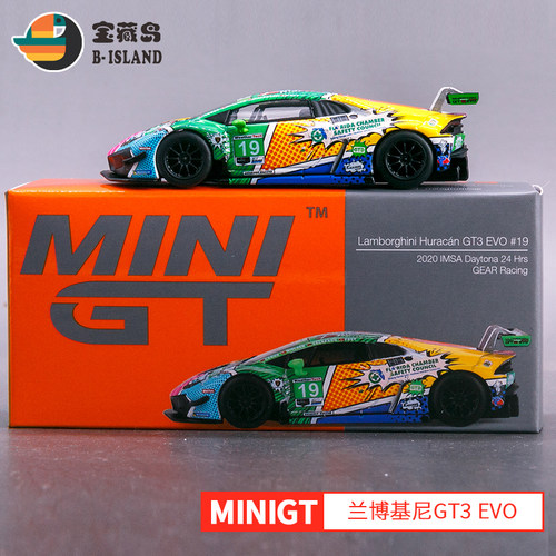 MINIGT合金小汽车模型玩具1:64兰博基尼Huracan GT3 EVO#19#252-封面