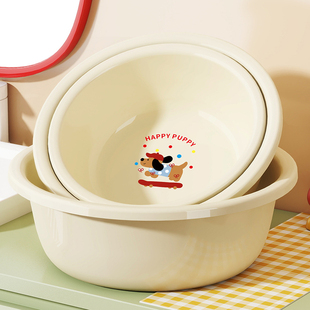 加厚可爱脸盆家用耐高温塑料洗脸盆学生宿舍洗衣盆婴儿脚盆菜盆子