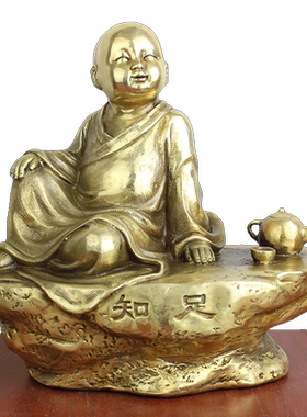 黄铜小和尚摆件工艺品