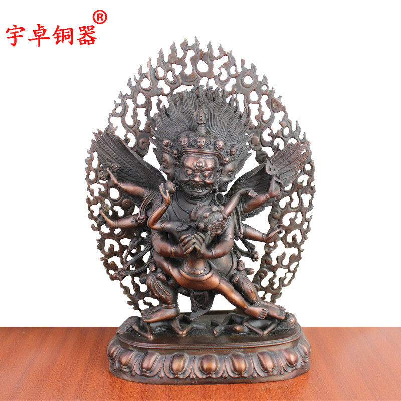 宇卓铜器纯铜普巴金刚黄铜普巴金刚 佛像家居装饰工艺品摆件