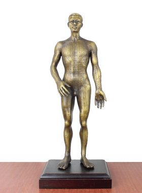 黄铜人体经络摆件工艺品