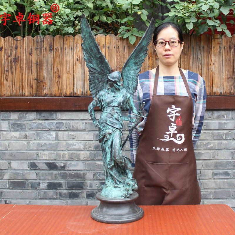 纯铜胜利女神 战神 女神像 美女欧式人物桌面家居装饰工艺品摆件