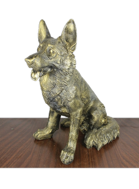 宇卓铜器纯铜工艺品黄铜狼狗